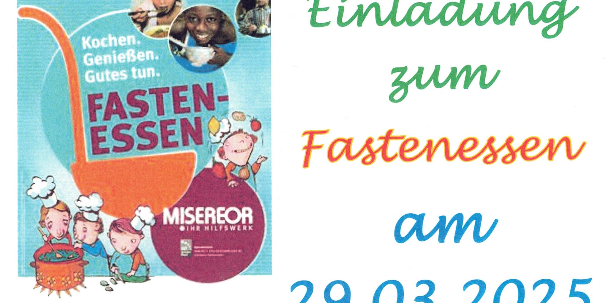 Einladung zum Fastenessen