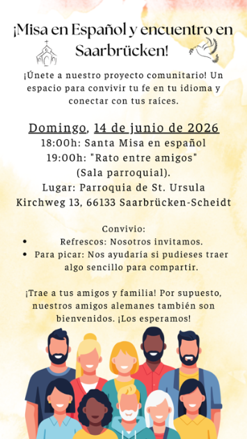 Plakat Einladung spanische Messe